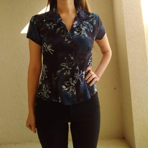 Vintage Star C.C.C. Blue & Black Button Down Shirt